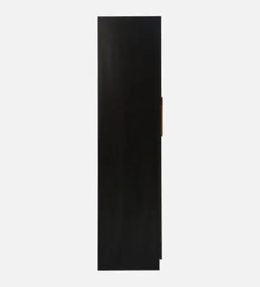 Image of Mintwud Pepperfry Engineered Wood Maya 2 Door Wardrobe | Modern Bedroom Almirah with Lock, Handles and Shelves | Wooden Cupboard for Clothes Storage (Wenge Finish) | 3 Years Warranty