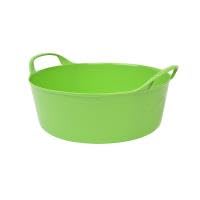 Red Gorilla 5L Mini Flexible 2-Handled Recycled Tub Weather Resistant Suitable for Animal Horse or Pet Food Storage and Preparation DIY Builders Gardening (Pistachio)