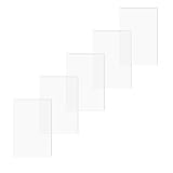 5 Stück Klare Acrylglas Platte 100mm x 150mm, 2mm dick, Transparente Acrylglasplatten, HQMYKOR Acrylplatte als Bilderrahmen-Glasersatz für Ausstellungsprojekte, Malerei, DIY-Basteln