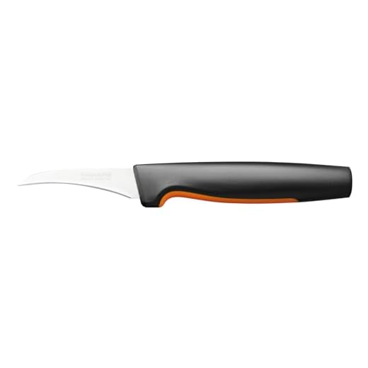 Fiskars Spelucchino, Functional Form, Lama curva, Lunghezza totale: 19 cm, Acciaio inox giapponese/Plastica, 1057545