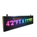 Image of Multicolor LED Scrolling Display / P10 Scrolling Display Board with Wi-Fi - Mobile App /pc (4'2 inch FT X 1'0 inch FT)