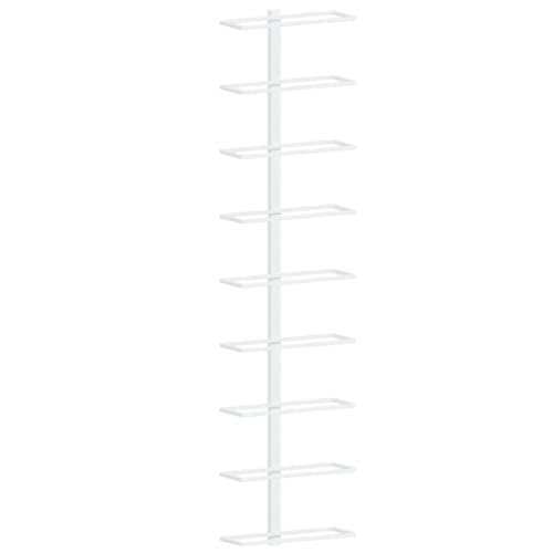 Étagère à vin murale en fer robuste design moderne blanc