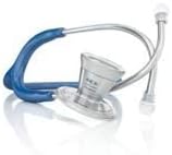 MDF Instruments ProCardial Core™ Lightweight Titanium Dual Head Stethoscope - with Titanium Chestpiece and Headset - Royal Blue (Maliblu) (MDF797T-10)