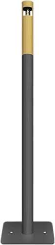 ZCEDZYSW Cubo de basura para exteriores, grande, comercial, vertical, columna de ceniza, cubo de acero inoxidable (H)