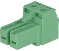 PHOENIX CONTACT PC 4/2-ST-7 62 1804904, 2 Position, 20 A Nominal Current, 4 MM2 Nominal Cross Section, 630 V Rated, 7.62MM Pitch, Green, Header, Socket Connection, Terminal Block