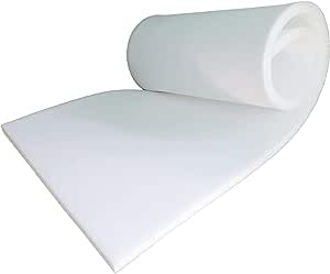 Luxe & Komfort® High Density White Foam Sheet 80" X 20" / 200 CM x 50 CM [0.5 to 6 Inch Thickness] (80 x 20 x 0.5)
