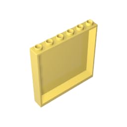 Gobricks 59349 Door Panel 1x6x5 10 Pieces GDS-773 Compatible with Lego Building Blocks Color:Bright Light Yellow