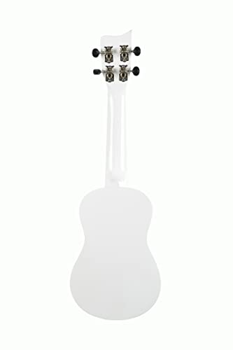 Ashton UKE110WH Ukulélé soprano avec housse (Blanc) - Les Beatles, Paul McCartney, John Lennon, RIngo Starr, George Harrison Ashton UKE110WH Ukulélé soprano avec housse (Blanc) – Image 3