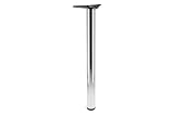 Photo Gallery gtv piedino per mobili g6 – Ø 60 mm, h = 710 mm, acciaio spazzolato, gamba rotonda con regolazione in altezza di 20 mm, piastra di montaggio 127 mm, stabile per tavolo consolle posto di lavoro Photo Gallery gtv piedino per mobili g6 – Ø 60 mm, h = 710 mm, acciaio spazzolato, gamba rotonda con regolazione in altezza di 20 mm, piastra di montaggio 127 mm, stabile per tavolo consolle posto di lavoro