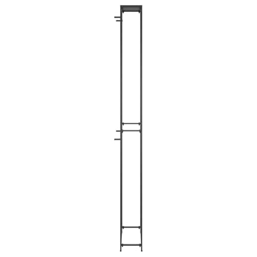 Soporte para 95 botellas 54x18x200 cm hierro forjado negro miniatura 3