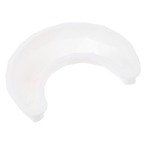 OUNONA Moule à Gâteau Lune En Silicone Blanc Petit Format Antiadhésif, Moule à Pâtisserie Pour Mousse Et Dessert, Outil De Cuisson Réutilisable Pour Pâtisserie Maison