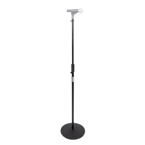 Pied de micro Shure à base ronde idéal pour studio de podcast et chant SH-RBMICSTAND12