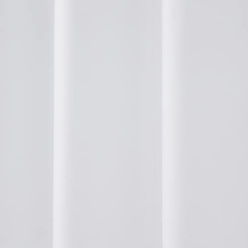 Clorox Treated Premium White Shower Curtain Liner 70"X72" With Weighted Magnetic Hem And 12 Hooks, Lightweight Waterproof Peva For Bathroom Tubs And Stalls, Machine Washable #TOP5