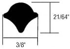 C.R. Laurence AS789 CRL Locking Strip for Two-Piece Weatherstrips - 50"