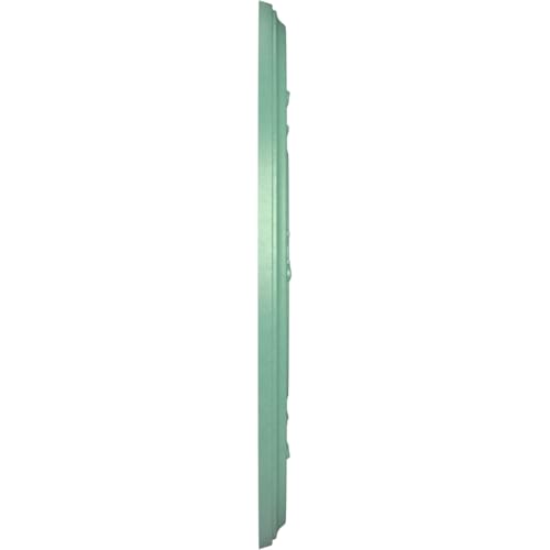 Image of Ekena Millwork CMP10BAFSM Baltimore Thermoformed PVC Ceiling Medallion (Fits Canopies up to 4 1 /4 inch), 10 inchOD x 3 1 /2 inchID x 3 /4 inchP, Universal Pearl Metallic Sea Mist