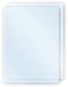 Pair of 28"x44" Clear Poster Overlay Sheets