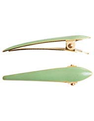 Ficcare Mini Maximas Hair Clip Pair in Sahara Agave Enamel