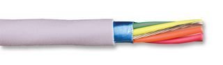 Multiconductor Shielded Cable, EcoCableÂ Mini, Slate, 2 Conductor, 24 AWG, 0.241 mm², 100 ft