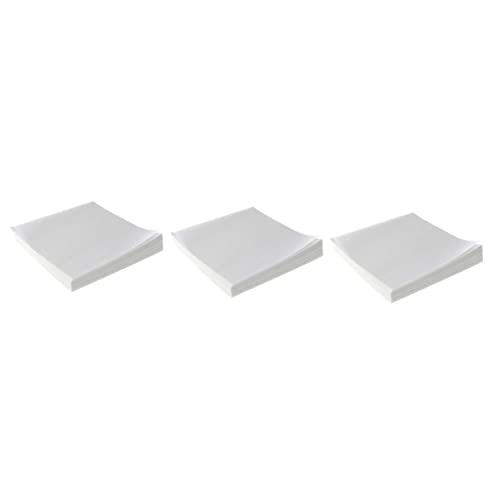 SOLUSTRE 3sets High-Gloss Weighing Paper Sheets Square Paper for Samples Transfer Coated Food Scale Laboratory Weighing 500sheets*3