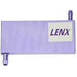 Aluminum Water Cooling Block for CPU Graphics Radiator Heatsink 40x 120X12mm Blue