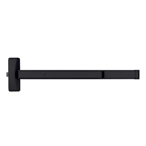 Brinks Commercial Rim Panic Exit Device, Matte Black - UL Listed Emergency Exit Hardware for...