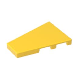 XYEIUGO Circular Plate 2x3 Wedge Plate Left Compatible, Yellow, 50 PCS — image 1