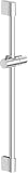 SREWOHS Asta Doccia 90 cm in Acciaio Inox con Porta Sapone e Supporto per Doccia a Mano, Altezza e Angolo Regolabili, Antiruggine, Facile Installazione, Set Doccia Bagno Cromato