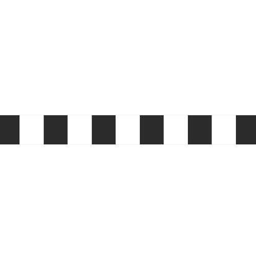 Frise décorative adhésive, rayures, noir et blanc, tendance, 5 cm X 300 cm