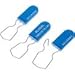 Global Industrial Padlock Seal with Wire Hasp, Blue, 1000/Pack