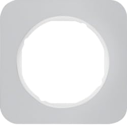 Plaque Marco 1E R.1 cadre de finition interrupteur aluminium blanc