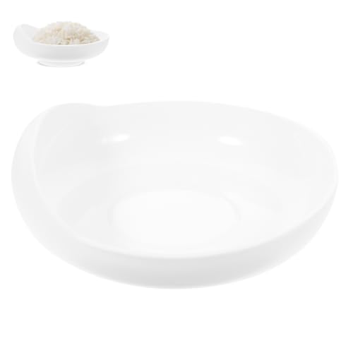 DOITOOL Scoop Bowl with Suction Base 7.48X7.28X2.76In Self-Feeding Food Tray for Elderly Disabled Non-Slip Adaptive Dining Plate for Medical Rehabilitation