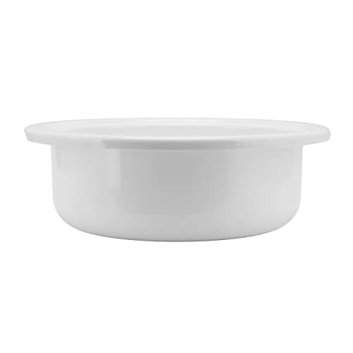 Lavabo redondo acrílico para solucionar la falta de espacio en baño 3