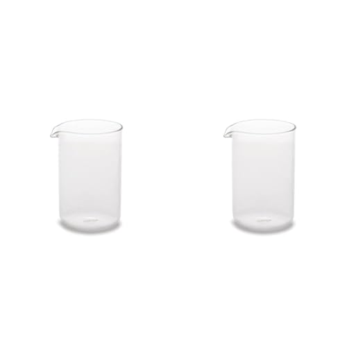 LA CAFETIERE LCB6CUP Replacement Glass Beaker for French Press Coffee Makers, Transparent, 850 ml (Pack of 2)
