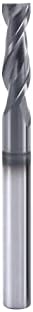 XYunEnZ ISB Carbide Square End Mill Bits, 2 Flute 3/16‘’ Micro Grain Carbide Drill Bits Straight Milling Cutter for Alloy Steels/Hardened Steels,1 Piece