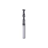 XYunEnZ ISB Carbide Square End Mill Bits, 2 Flute 3/16‘’ Micro Grain Carbide Drill Bits Straight Mil