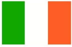 3pcs Ireland Flag Funny Hard Hat/Helmet Vinyl Decal Sticker
