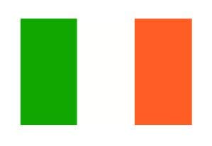 3pcs Ireland Flag Funny Hard Hat/Helmet Vinyl Decal Sticker