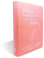 Bíblia Sabedoria de Deus na Vida da Mulher Média Luxo Rosa