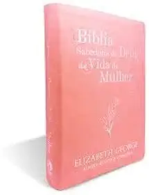 Bíblia Sabedoria de Deus na Vida da Mulher Média Luxo Rosa
