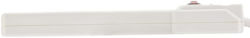 Image of Amazon Basics 6-Outlet Surge Protector Power Strip with 200J Protection, Circuit Breaker, 2ft Extension Cord, White, 20-Pack