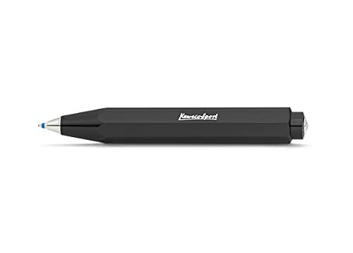 Stylo à bille Kaweco Skyline Sport avec mécanisme de courbe en cœur fiable rétractable noir