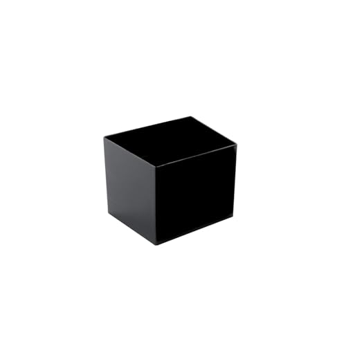 Coppetta Cube in PS Nero 60 ml 47×47 mm 30 pz - Adatto per Finger Food e Aperitivi