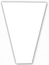 Flower Sleeve Clear 1.6 mil BO Plastic- Pack of 100 Sleeves Same Size (5" Bottom x 20" Height x 18.5" Top-"Large Bouquet")