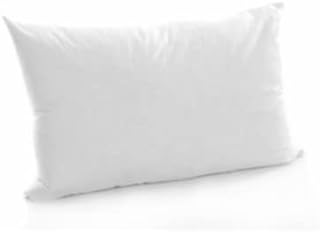 Extra Filled Oblong/Rectangular Hollowfiber Cushion Pads Luxury White Anti-Allergy Cushions Pads-Inners-Insert Fillers Scatters for Sofa, Bed & Couch In 12x18,12x20,14x18,14x20,16x20,16x24 (12x18")