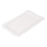 Garcia de Pou 250 Einheit Bakery Fast Food klein Tabletts in Box, 17,5 x 11 cm, Karton, weiß, 30 x 30 x 30 cm
