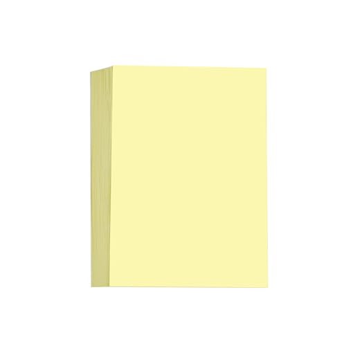 50 Sheets A4 Colored Copy Paper 70gsm Double Sided Printer Paper for Printing Invitations Crafts Making Light Yellow