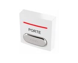 Bouton poussoir lumineux ABS blanc avec contact NO/NC 12-24VDC / adapté aux PMR - SEWOSY -