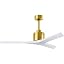 Brushed Brass with Matte White