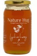 Nature Hug Pure Natural Unprocessed Uni-Flora Raw Lychee Honey Organic and Fresh Sahad 500 Gram Pack of 1