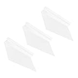 FUTUREORYY 3 Stück Transparente Wandregale für Schuhe Kunststoff Schwebende Slatwall Schuhhalter Einfach zu Montierendes Schuhdisplay für Einzelhandel und Zuhause zur Platzsparenden